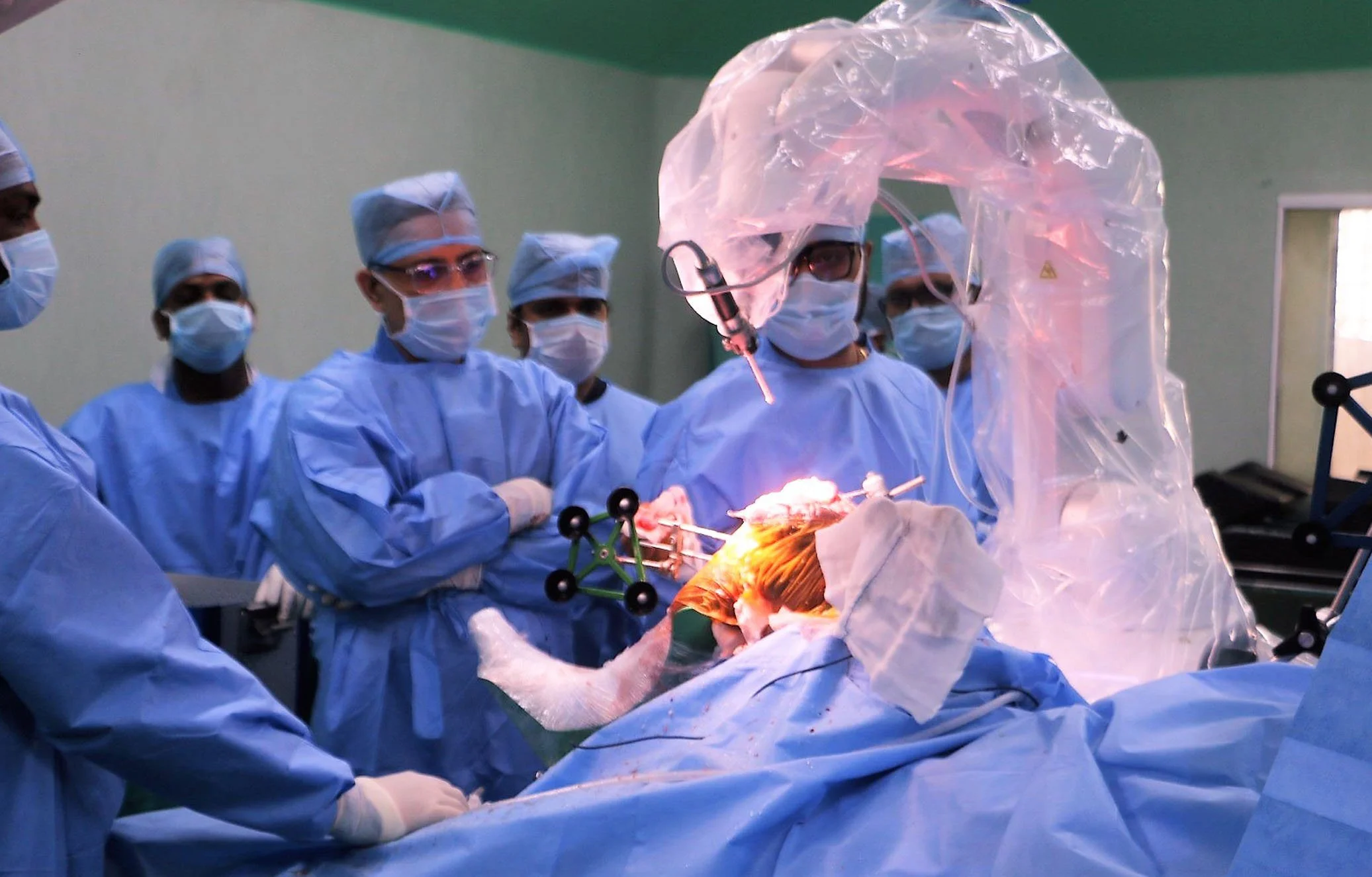 Robotic knee replacement